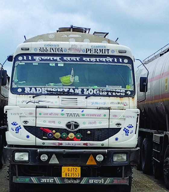All-India permit tanker from the Radha Shyam fleet