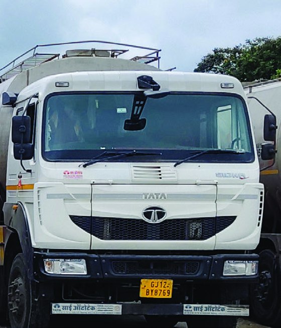 Tankers staged for the next dispatch cycle